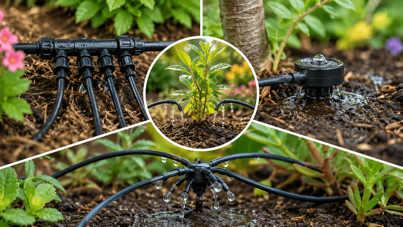 Multi-Outlet Drip Emitters Explained: When to Use Manifolds, Bubblers, and Multi-Port Drippers